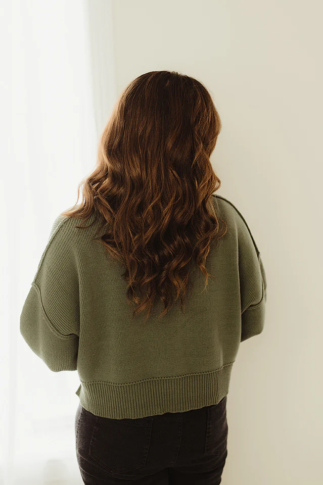 Oversized Cropped Sweater {more colors available} - Image 25