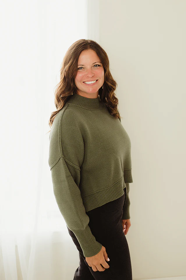 Oversized Cropped Sweater {more colors available} - Image 27