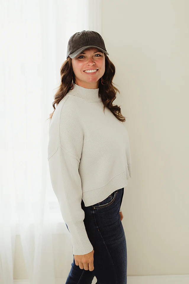 Oversized Cropped Sweater {more colors available} - Image 28