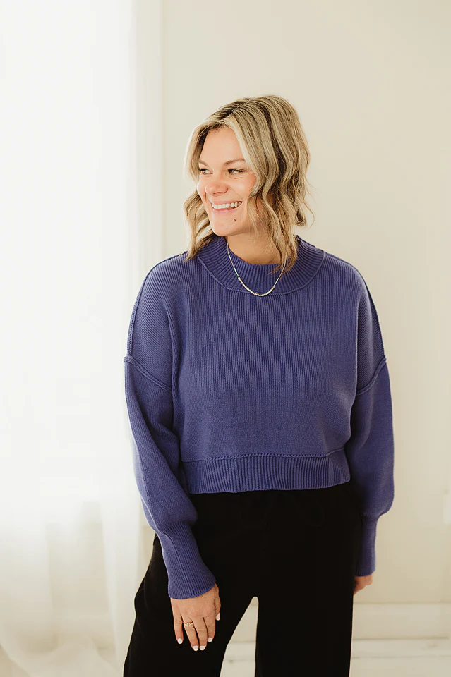Oversized Cropped Sweater {more colors available} - Image 40