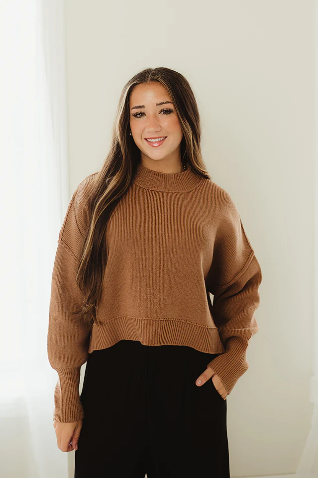 Oversized Cropped Sweater {more colors available} - Image 42