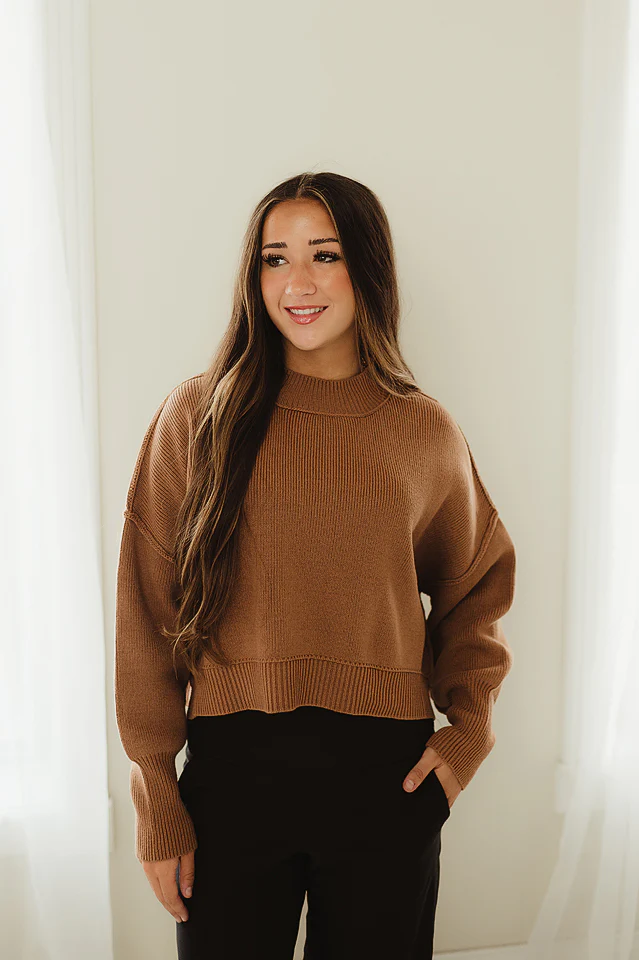 Oversized Cropped Sweater {more colors available} - Image 43