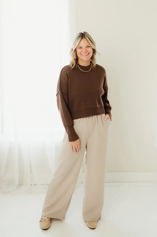 Oversized Cropped Sweater {more colors available} - Image 47